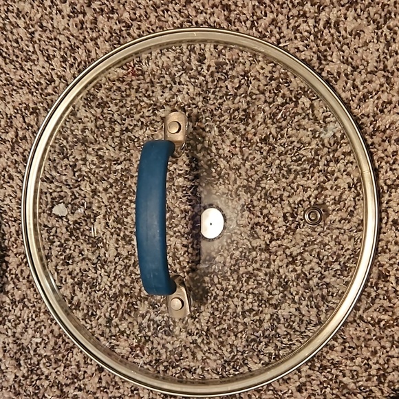 The Pioneer Woman Stock Pot Lid Blue Teal Green Color Enamelware Non-Stick - Picture 4 of 5